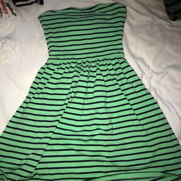 Ocean drive strapless stripped dress - Picture 1 of 2